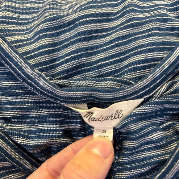 Madewell Highpoint Stripe Tank Dress, size medium. - Picture 2 of 6